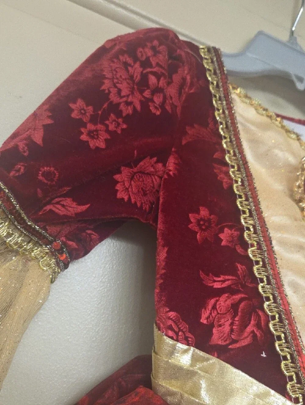 Disney Burgundy and Gold Princess Gown Costume